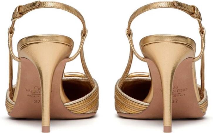Valentino Garavani Elegante Slingback Pumps Beige Dames