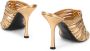 Valentino Garavani Elegante Stilettohak Sandaal met Goudkleurige Bovenkant - Thumbnail 2