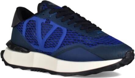Valentino Garavani Elektrisch Blauwe Netrunner Sneakers Blue Heren