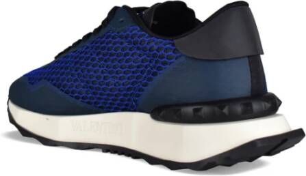 Valentino Garavani Elektrisch Blauwe Netrunner Sneakers Blue Heren