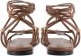 Valentino Garavani Bruine Leren Sandalen voor Vrouwen - Thumbnail 4
