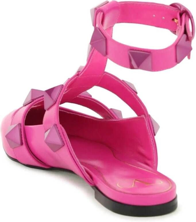 Valentino Garavani Flat Sandals Pink Dames