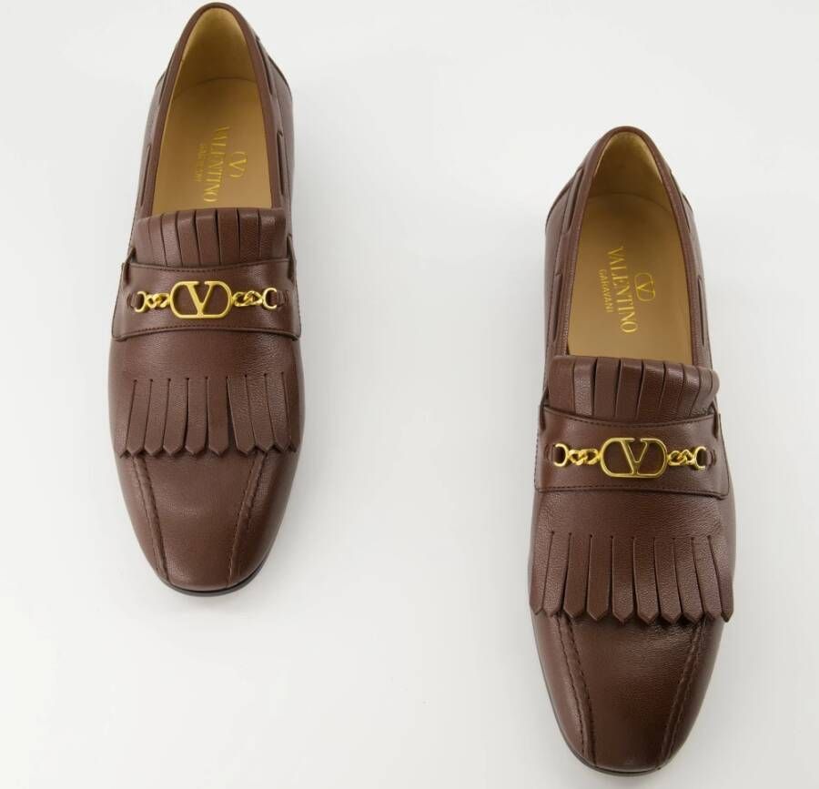 Valentino Garavani Fringed VLogo Mocassins