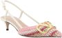 Valentino Garavani Gehaakte Slingback Kitten Heel Pumps Multicolor Dames - Thumbnail 2