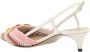 Valentino Garavani Gehaakte Slingback Kitten Heel Pumps Multicolor Dames - Thumbnail 3