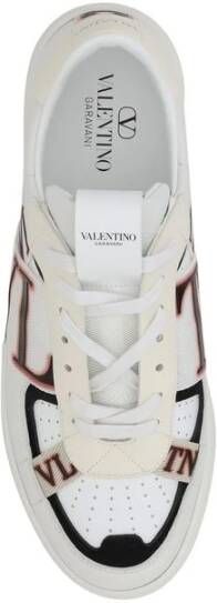 Valentino Garavani Geperforeerde leren sneakers met monogrambanden