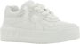 Valentino Garavani Gestudeerde Leren Sneakers met Gestructureerde Zool White Dames - Thumbnail 6