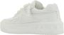 Valentino Garavani Gestudeerde Leren Sneakers met Gestructureerde Zool White Dames - Thumbnail 7