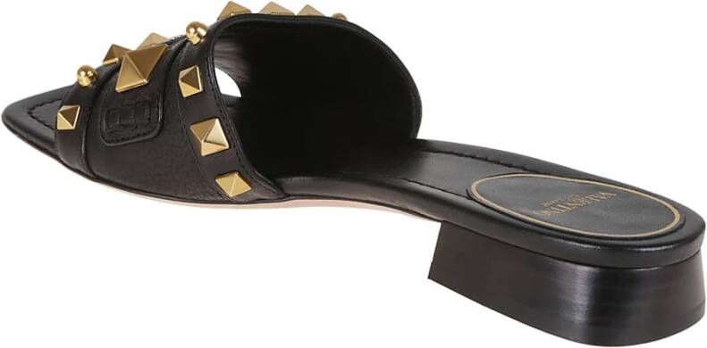 Valentino Garavani Gipsafdruk Slide Black Dames