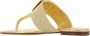 Valentino Garavani Gouden Leren Sandalen met Stud Detail Yellow Dames - Thumbnail 7