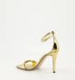 Valentino Garavani Gouden Metallic Hak Sandalen Yellow Dames - Thumbnail 3