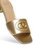 Valentino Garavani Gouden VLogo Leren Sandalen - Thumbnail 2