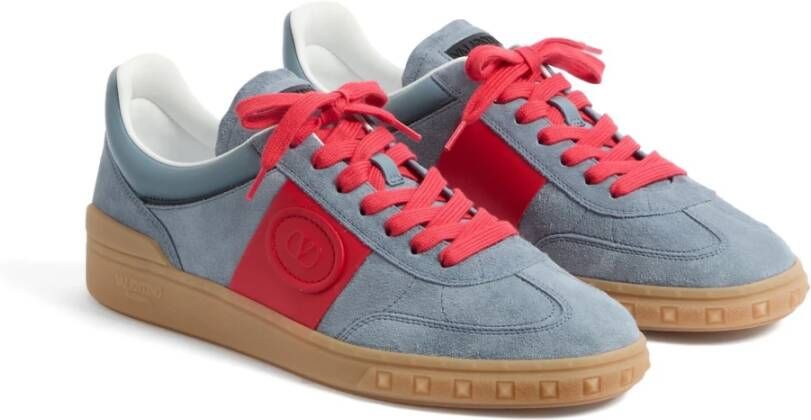 Valentino Garavani Grijze Upvillage Sneakers met Vlogo Detail Gray Heren