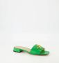Valentino Garavani Groene leren VLogo Muiltjes Lente-Zomer 2025 Green Dames - Thumbnail 2