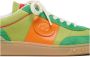 Valentino Garavani Groene Sneakers Kleurblok Ontwerp Multicolor Heren - Thumbnail 2