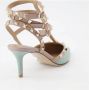 Valentino Garavani Pumps & high heels Rockstud Pump Ankle Strap Black Powder in beige - Thumbnail 5