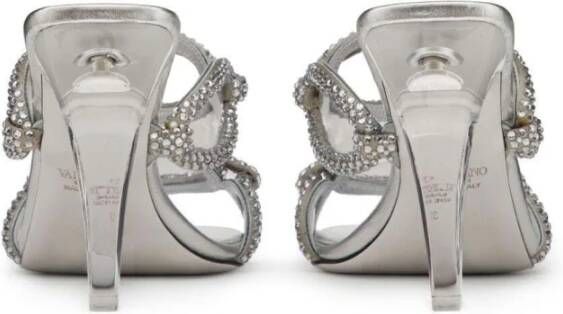 Valentino Garavani Heeled Mules Grijs Dames