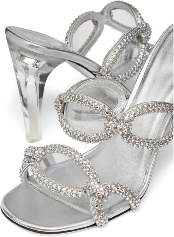Valentino Garavani Heeled Mules Grijs Dames