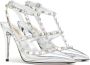 Valentino Garavani Zilveren Rockstud Patent Leren Pumps Gray Dames - Thumbnail 3