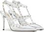 Valentino Garavani Zilveren Rockstud Patent Leren Pumps Gray Dames - Thumbnail 2