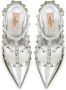 Valentino Garavani Zilveren Rockstud Patent Leren Pumps Gray Dames - Thumbnail 4