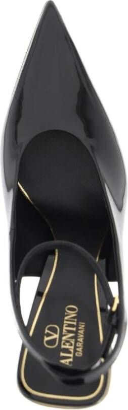 Valentino Garavani Hyper One Stud Pumps van Patentleer Black Dames