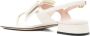 Valentino Garavani Ivoor Leren Boog Slingback Sandalen - Thumbnail 2