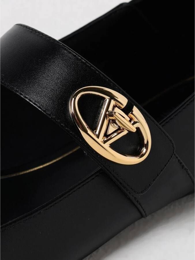 Valentino Garavani Klassieke Zwarte Rockstud Ballerina`s