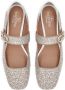 Valentino Garavani Kristalversierde platte schoenen zilver Gray Dames - Thumbnail 8