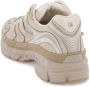 Valentino Garavani Beige Mesh en Suede Sneakers met Studs Beige Heren - Thumbnail 2