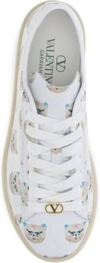 Valentino Garavani Witte Sneakers VLogo Signature Ronde Neus - Foto 2