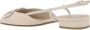 Valentino Garavani Leren ballerina's met vierkante neus en slingback Beige Dames - Thumbnail 3