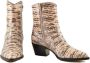Valentino Garavani Leren Schoenen Beige Dames - Thumbnail 4