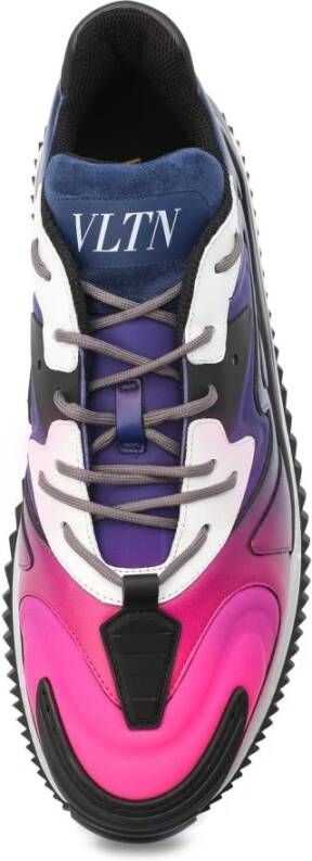 Valentino Garavani Leren Sneakers met Veters en Logo Detail