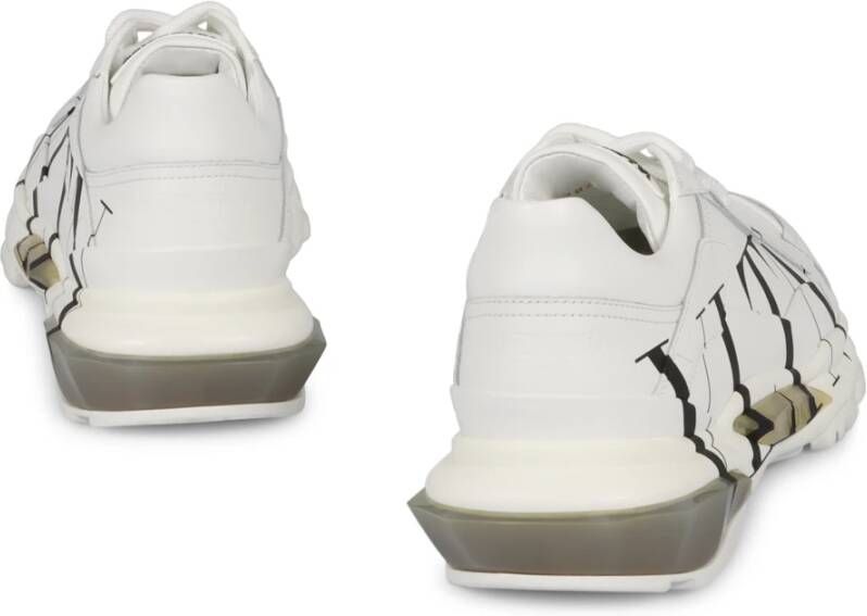 Valentino Garavani Leren Sneakers Ronde Neus 100% Leer