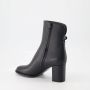 Valentino Garavani Zwarte Leren Laarzen met Decoratief VLogo Detail Black Dames - Thumbnail 3