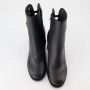 Valentino Garavani Zwarte Leren Laarzen met Decoratief VLogo Detail Black Dames - Thumbnail 6