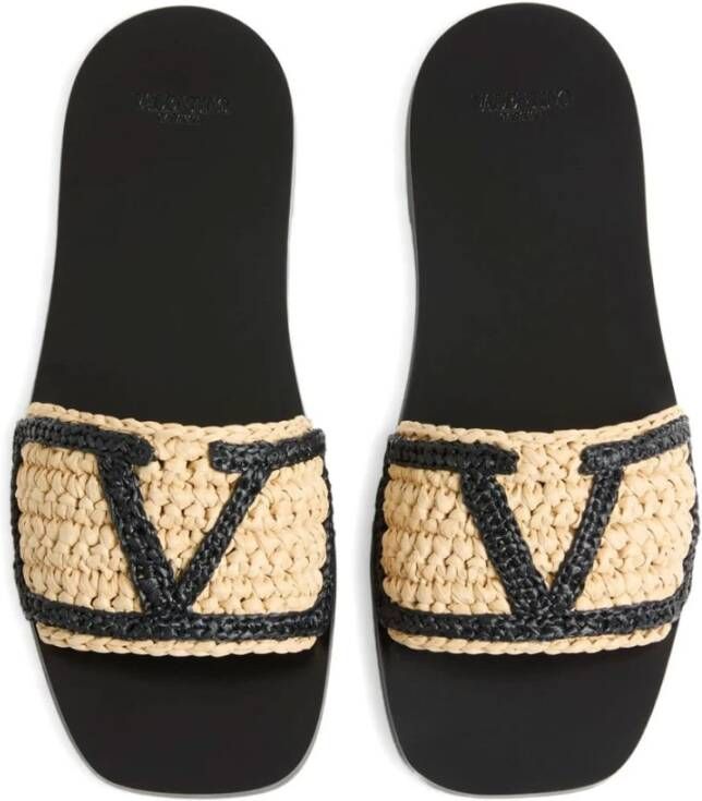 Valentino Garavani Mode Slide Sandalen Zwart