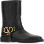 Valentino Garavani Zwarte VLogo Signature Square Toe Laarzen Black Dames - Thumbnail 3