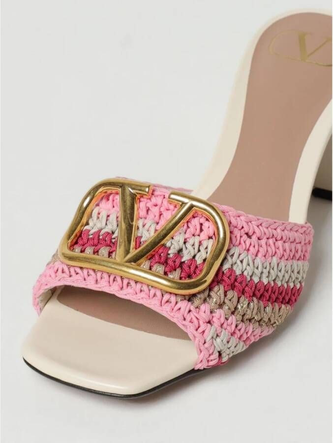 Valentino Garavani Multicolor Gehaakte Sandalen met Hak