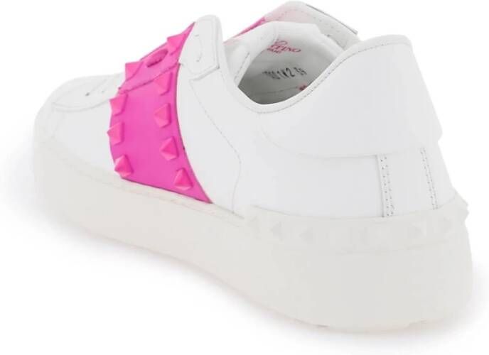 Valentino Garavani Multicolor Leren Sneakers White Dames