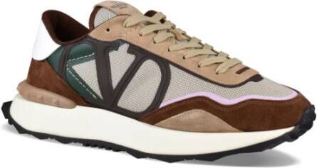 Valentino Garavani Netrunner Sneakers Bruin Beige Groen Lila Multicolor Heren