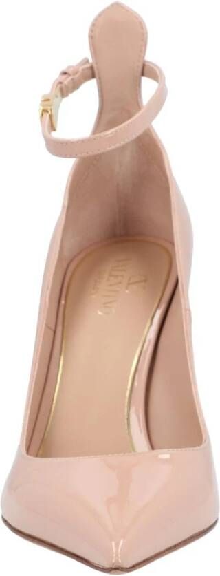 Valentino Garavani Nude Patent Leren Enkelband Pumps