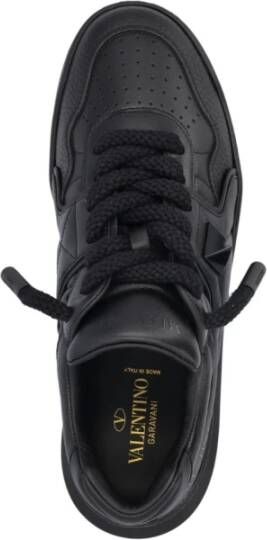 Valentino Garavani One Stud Lace-Up Zwarte Sneakers