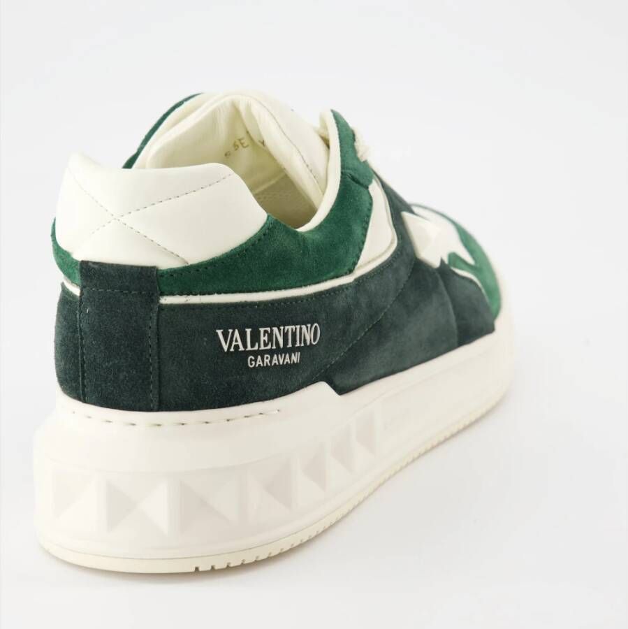 Valentino Garavani One Stud Leren Sneakers Multicolor Heren