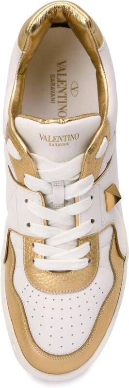 Valentino Garavani One Stud Leren Sneakers White Dames