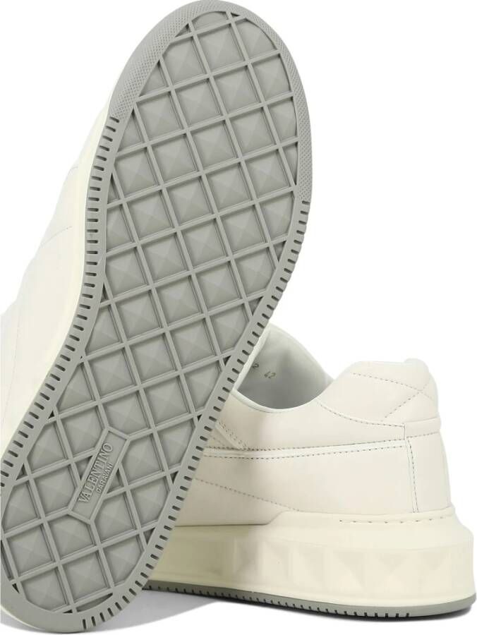 Valentino Garavani One Stud Leren Sneakers White Heren