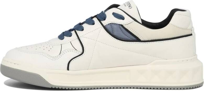 Valentino Garavani One Stud Leren Sneakers White Heren