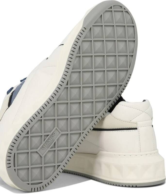 Valentino Garavani One Stud Leren Sneakers White Heren