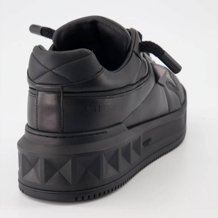 Valentino Garavani One Stud Veterschoenen Black Heren